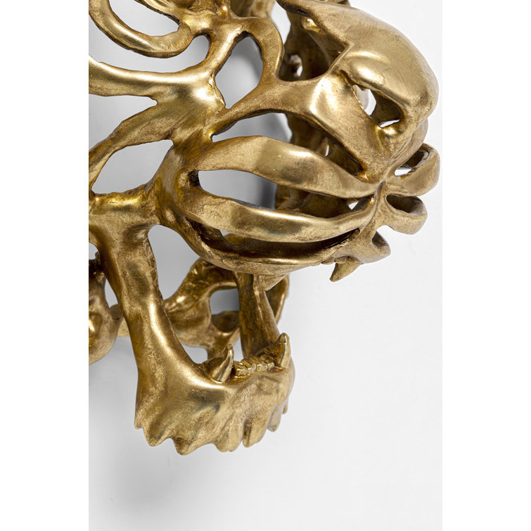KARE Design Wall Decoration Tiger Gold Wayfair.co.uk